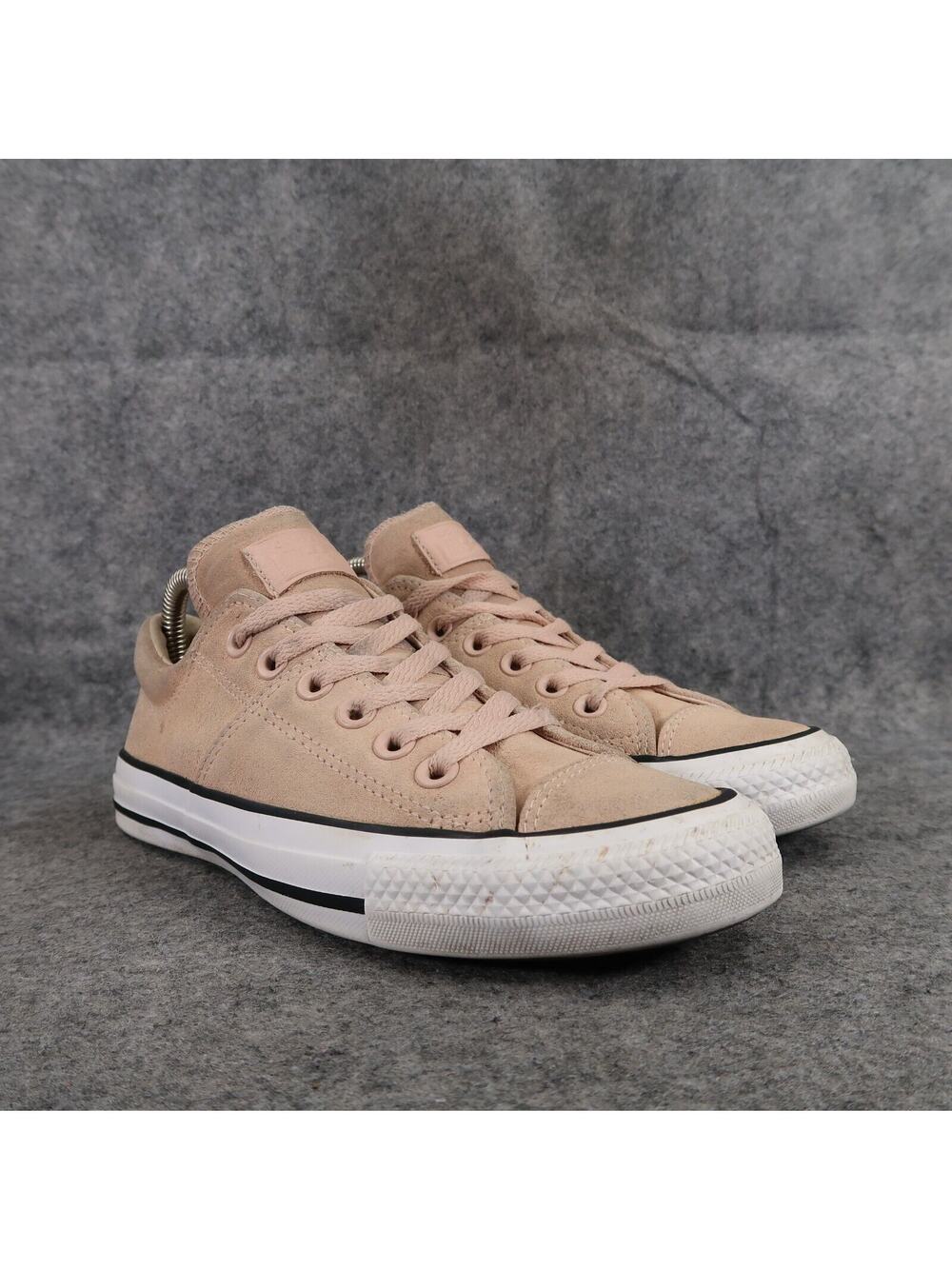 Converse Shoes Womens 7 Sneakers Chuck Taylor All Star Madison Leather Pink Low